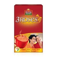 Brooke Bond 3 Roses Dust Tea, 500gram Carton, Black tea, natural