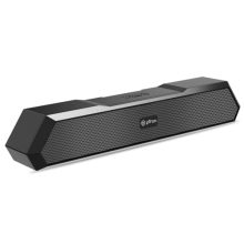 pTron Newly Launched Fusion Evo v4 16W Bluetooth Soundbar Speaker, Dual Drivers, up to 19Hrs Playtime, Soundbar for Phone/TV/Laptop/Tablets, BT5.2/Aux/TF Card/USB Drive Playback & TWS Function (Black)