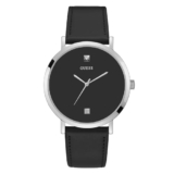 Guess Round 44mm Black Dial Analog Men Watch – GW0009G1