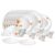Larah by Borosil Firefly Fluted Series Opalware Dinner Set | 31 Pieces for Family of 6 | Microwave & Dishwasher Safe | Bone-Ash Free | Crockery Set for Dining & Gifting | Plates & Bowls | White