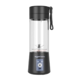 amazon basics Portable Blender | 150 Watts Motor | 2000 mAh USB | Rechargeable Battery | BPA-Free Lid | ABS Plastic Body | Easy to Clean | 380 ml Jar | Black