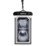 Lifelong Waterproof Mobile Rain Pouch with Plastic Air Lock, Black | IPX8 Waterproof Case for Smartphiones & iPhones | Transparent Pouch for Swimming Pool, Beach, Diving | Heavy-Duty Lanyard