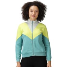 DOMIN8 Women’s Colour Block Jacket with Zipper Closure. (S)