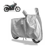Sulfar Bike Cover for Royal Enfield Scram 411 (Adventure) | Waterproof, Dustproof & UV Protected | All Weather Two Wheeler Cover (Silver) New 2026 Variants