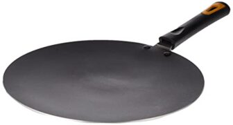 Anjali Diamond Dura Aluminum Non-Stick Roti Tawa (275Mm, Black)