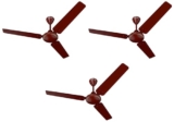 Bajaj Frore 1200 Mm (48″) Star Rated Ceiling Fans For Home |Bee Star Rated Energy Efficient Ceiling Fan |Rust Free Coating For Long Life |High Air Delivery |2-Yr Warranty Brown (Pack Of 3), 1 Star