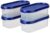 Amazon Brand – Solimo Modular Plastic Storage Containers With Lid (Transparent, Set Of 4, 525ml)