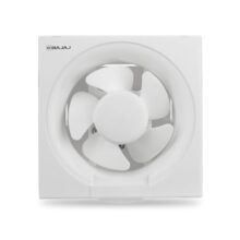 Bajaj Airout 150 Mm 4 Star Dom Exhaust Fan | Back Shutter | 100% Copper Motor | Auto Thermal Protector | Aerodynamaically Designed Blade【White】
