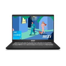 Msi Modern 14, Intel 12Th Gen. I3-1215U, 36Cm Fhd 60Hz Laptop(8Gb/512Gb Nvme Ssd/Windows 11 Home/Mso 2021/Intel Uhd Graphics/Classic Black/1.4Kg), C12Mo-1213In