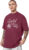 London Hills Printed, Typography Men Round Neck Maroon T-Shirt