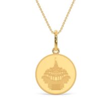 Kalyan Jewellers 24K (999) Purity Ayodhya Gold Coin Pendant 2 Gms