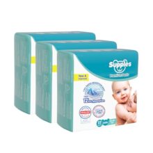 Amazon Brand – Supples Premium Baby Diaper Pants | 66 Baby Diapers | XXXL | 18-35 Kg | 12 Hrs Absorption | Cushiony Cotton Soft Fabric | Phthalates-Free | Triple Leak Guard | 22 Count, Pack of 3
