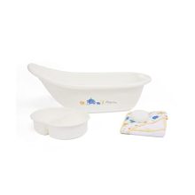 Mothercare Sleepy Safari Designed Bath Set For Babies, Cream