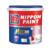 Nippon Paint Matex Gold Interior Emulsion Paint(4L, White, Smooth Sheen)-Low Voc, Washable Paint For Safe Environment-20% Higher Coverage, Hides Uneveness-For Living Room, Bedroom, Home Walls-4 Ltr