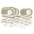 Larah by Borosil Regal Fluted Series Opalware Dinner Set | 66 Pieces for Family of 6 | Microwave & Dishwasher Safe | Bone-Ash Free | Crockery Set for Dining & Gifting | Plates & Bowls | White