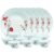 Larah By Borosil Glass Chrys Redthali Set (White) – 18 Pieces