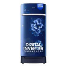 Samsung 189 L, 5 Star, Digital Inverter, Direct-Cool Single Door Refrigerator (RR21H2H25CU/HL, Camellia Blue, Base Stand Drawer, Single Touch Defrost, 2026 Model)