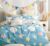 Shopperstop 122 Tc Polycotton Double Geometric Flat Bedsheet(Pack Of 1, Sky Blue)