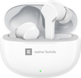 Realme Techlife Buds T100 With Up To 28 Hours Playback & Ai Enc For Calls Bluetooth Headset(White, True Wireless)