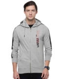 Macroman M-Series Smartz Basics Full Sleeve Sweatshirt Hoodies For Men, Cotton Blend, Grey Melange, Pack Of 1
