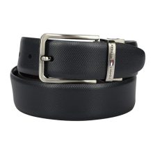 Tommy Hilfiger Eliot Leather Reversible Belt For Men – M 90Cm, Navy+Wine