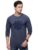 Macroman M-Series Smartz Basics Printed Round Neck Full Sleeve Sweatshirt For Men, Cotton Blend, Denim Melange, Pack Of 1