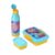 CELLO Lunch On Disney Pricess Design Kids Combo Set Yellow | Inner Compartment Lunch Box with Insulated Water Bottle Leak Proof Airtight Lightweight Cartoon Print Tiffin Box Bottle Set for School Kids