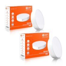 Orient Electric 18W Rimless Round LED Full Screen Surface Panel Light |3000K, Warm White | Surface Ceiling LED Light (No False Ceiling Required)| Pack of 2