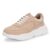 Centrino Women Chunky Sneaker | Cushioned Insole for Comfort | Stylish Lace-Up Design | Perfect for Casual Shoe for Girls Beige