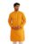 SOJANYA (Since 1958 Men’s Pure Cotton Chikankari Embroidered Mustard Straight Long Kurta