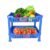 Sulfar Multipurpose Plastic Trolley with Countertop Dish Rack for Kitchen Fruit Vegetable Storage Basket Modern Organizer-2 Layer Shelf Cart Kitchenware Food, Snacks, Bottles, Toys, Tiered Shelf