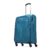 Aristocrat Medium Skyway Size Soft Check In Spinner Luggage (69 Cm)|Spacious Polyester Trolley With 4 Wheels And Combination Lock|Dazzling Teal Blue|Unisex| 3 Years Warranty