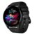 Titan Crest 1.43” AMOLED Smart Watch with BT Calling, AI Morning Briefs, Functional Crown, Health Tracking, Aluminium Body, 100+ Sports Modes, Smartwatch for Men and Women – Black Silicone Strap
