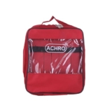 Achro Tool Kit Pouch Multi Storage Tool Bag Easy To Carry Heavy Duty Tool Organiser For Electrician Plumber Technician And Repairman For All Your Diy Needs (Red)