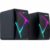 Amazon Basics 2 X 3W Multimedia Pc Gaming Speaker With Aux Connectivity, Usb Support, Volume Control, And Rgb Lights
