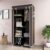 GTC Plastic Brown Collapsible Wardrobe Clothes Almira, 1 Hanging Space, 6 Shelves, 1 Side Pocket (Non-Woven Fabric, 13 x 26 x 61 Inch) 8800-1