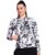 POPWINGS Women Casual Black & White Tie & Dye Printed Pocket Hooded Sweatshirt