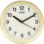 Kadio Analog 20 Cm X 20 Cm Wall Clock(Beige, With Glass, Standard)