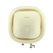 Havells Adonia-I 15 Litre Storage Water Heater(Geyser)| Wi-Fi Controlled, Smart Geyser| 5 Star Rated|Temp Sensing Color Changing Led Indicators|Digital Display| | Free Installation& Flexi Pipes(Ivory)