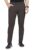 GIBBONTE Men’s Cotton Blend Self-Design Trousers | Mid-Rise Regular Fit Pants for Work, Travel & Casual Wear (Brown, 34)