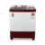 Midea 7.5kg Semi Automatic Top Load Washing Machine, Collar Scrubber, Dual Wave Pulsator, 1350 RPM High-Speed Spin, Air Dry Spin Lid, Top Load Washer (MWMSA075PDX (MW), Maroon-White)
