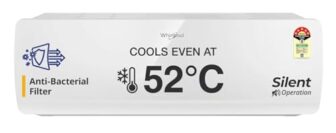 Whirlpool 1.5 Ton 5 Star, Magicool Inverter Split Ac (Magicool 15T 5S Inv Cnv S5K2Pp0, Copper, Convertible 4-In-1 Cooling Mode, Hd Filter White)