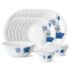 Larah by BOROSIL Verona Opalware Dinner Set, 21-Pieces, White