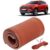 KINGSWAY® PU Leatherite Car Steering Cover Sewable Compatible with Tata Harrier (Year 2023 Onwards), Tan Color with Tan Thread, Pack of 1 with Sewing Needle and Thread