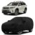 Sulfar 100% Water Resistant Car Body Cover Compatible with Mirror & Antenna Pockets for Toyota Highlander (Triple Stitched, Full Bottom Elastic, Black)
