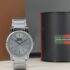 Titan Minimals Green Dial Analog With Date Leather Strap Watch For Men-Ns1849Sl02
