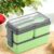 Omortex Rectangular Classy 3 Section Lunch Box With 1 Spoon & 1 Fork 3 Containers Lunch Box(1500 Ml)