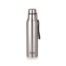 Attro Slim Stainless Steel Single Wall 1000Ml Water Bottle, Light Weighted Leak -Proof Use For Office, School, Outdoor & Gym – Silver