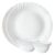Larah By Borosil Plain White Silk Series Opalware Dinner Set | 6 Pieces For Family Of 2 | Microwave & Dishwasher Safe | Bone-Ash Free | Crockery Set For Dining & Gifting | Plates & Bowls | White