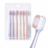 Ultra Soft Bristle Toothbrush Set 6 Pcs Manual Toothbrush With 15Mm Dense Brush Head Soft Care Toothbrush Pack
